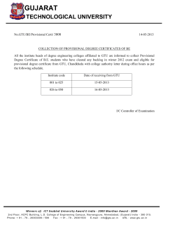 Collection of Provisional Degree Certificates of BE