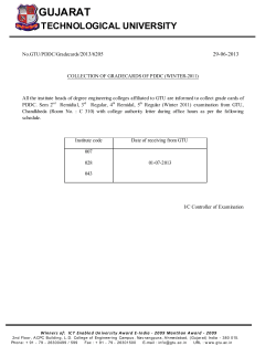 Collection of Gradecards Of PDDC (Winter-2011)