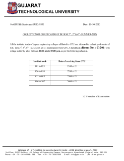 Collection of Gradecards of BE Semester 3rd , 5th & 6th (SUMMER-2013)