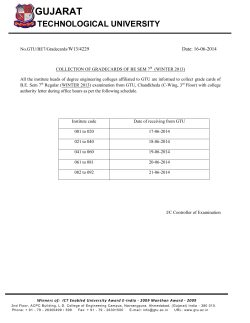 COLLECTION OF GRADECARDS OF BE SEM 7 th (WINTER 2013)