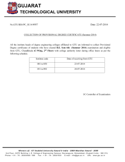 COLLECTION OF PROVISIONAL DEGREE CERTIFICATE BE-6 (SUMMER - 2014)