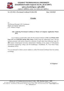 Collecting Provisional Certificate of Master of Computer Application Winter 2014.