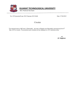 Practical exam of ME sem-3 (Remedial) and sem-4 (Regular and Remedial)