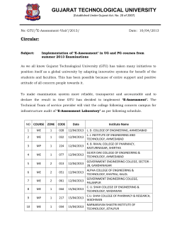 Implementation of &lsquo;E-Assessment&rsquo; in UG and PG courses from summer 2013 Examinations