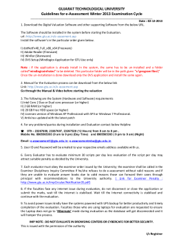 Guidelines for faculty for e-assessment.