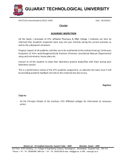 ACADEMIC INSPECTION Pharmacy & MBA Circular