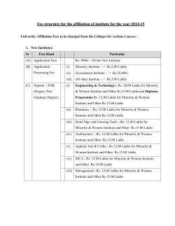 Fees Structure