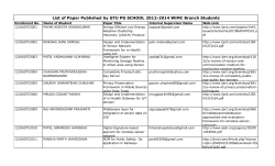 2012-2014 WiMC Branch Students