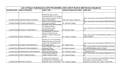 2012-2014 VLSI ESD Branch Students