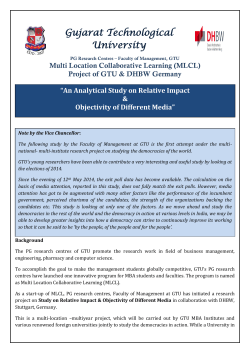1st Phase report on MLCL project of GTU and DHBW Germany: An Analytical Study on Relative Impact and Objectivity of Different Media