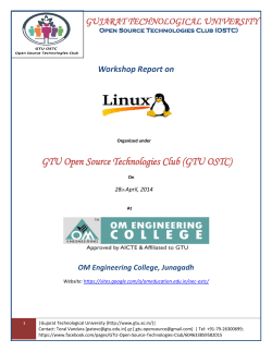 REPORT from the Open Source Technologies Club at OM Engineering College, Junagadh: 129 students participate in the Linux workshop by Mr.Malhar Jivrajani