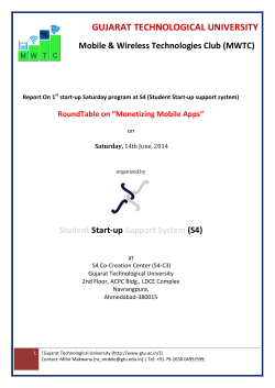Report: RoundTable on 'Monetizing Mobile Apps' at GTU's Ahmedabad Campus on 14th June 2014