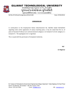 Corrigendum to Employment Advt.No.04/2012 dated 03.10.2012.