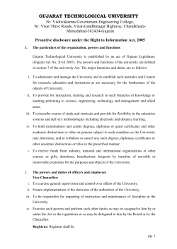 Proactive Disclosure