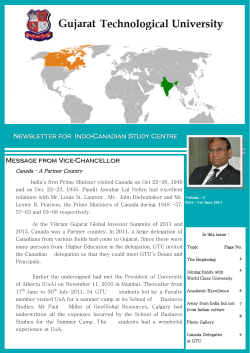 Indo Canadian newsletter Volume I