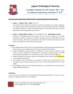 Complete Guideline for the Project IDP&ndash; I II for Diploma Engineering Semester 5th 6th