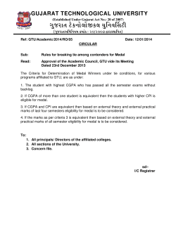 Rules for breaking tie among contenders for Medal