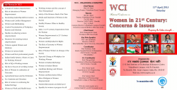 National Conference on "Women in 21st Century: Concerns & Issues" under ISTE MANINI Women Development Cell on 11th of April 2015 at SNPIT & RC, Umrakh
