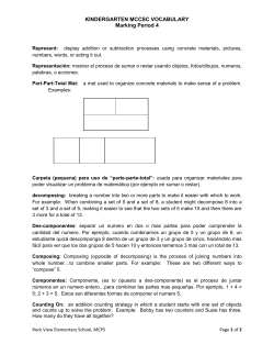 Kindergarten Vocab MP 4