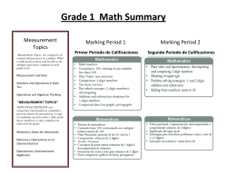 Grade 1 Math