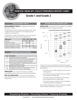 How to read Grades 1 and 2