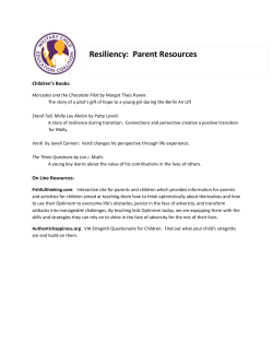 Parent Resources on Resiliency