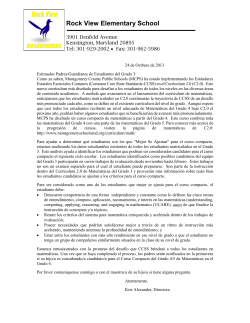 Aqu&iacute; tenemos la nota de informaci&oacute;n sobre el curso compacto de matem&aacute;ticas por estudiantes en el grado 3.