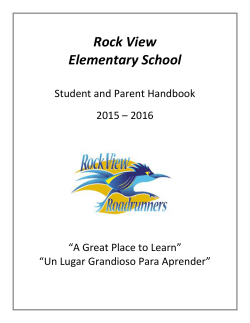 Student and Parent Handbook