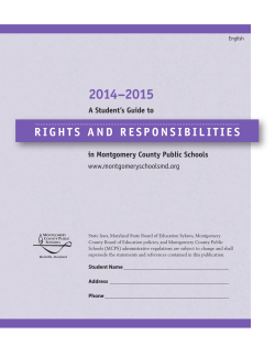 Students Rights and Responsibilities 2014