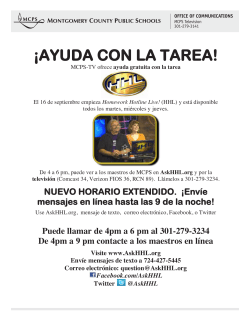 Homework Hotline Spa 2014