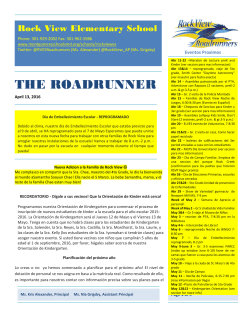 April2016NewsletterSpanish