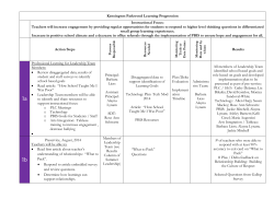 Learning Progressions