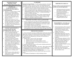 2014-2015 SIP Plan