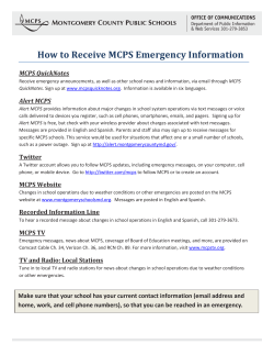 Emergency Information Flyer