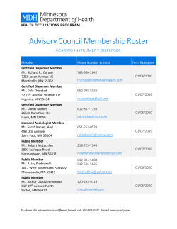 Advisory Council Membership Roster (PDF)