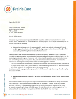 Additional Information Response - September 23, 2015 (PDF)