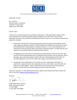 MDH Request for Additional Information - September 14, 2015 (PDF)