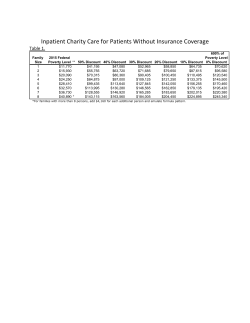 Inpatient Charity Care for Patients Without Insurance Coverage (PDF)