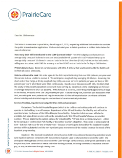 Additional Information Response - September 3, 2015 (PDF)