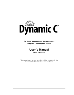 Dynamic C Users Manual.pdf