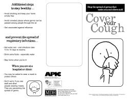 Cover Your Cough - brochure, English (PDF: 212KB/2 pages)