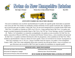 May Newsletter Spanish