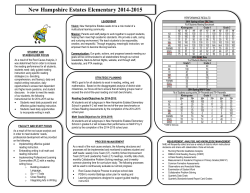 School Improvement Plan (2014-2015)