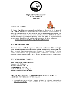 HVES Parent Handbook 2015-16 - Spanish