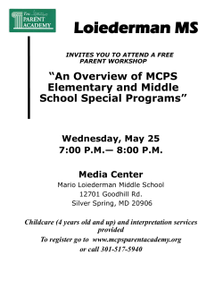 Special Programs