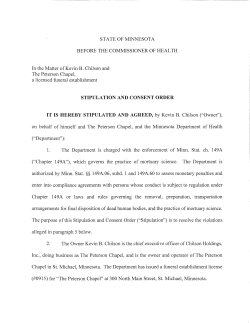 Stipulation and Consent Order (PDF)
