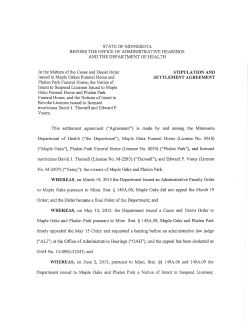 Stipulation and Settlement Agreement (PDF)