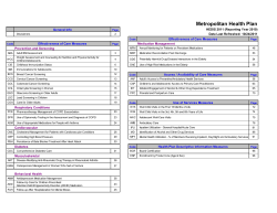 Metropolitan Health Plan(PDF: 2554kb/ 102 pages)