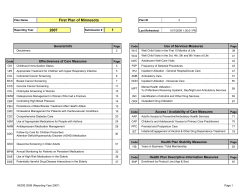 First Plan (PDF: 168kb/ 90 pages)