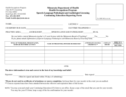 Are you looking for the CE Reporting Form? (PDF:110 KB/2 pages)